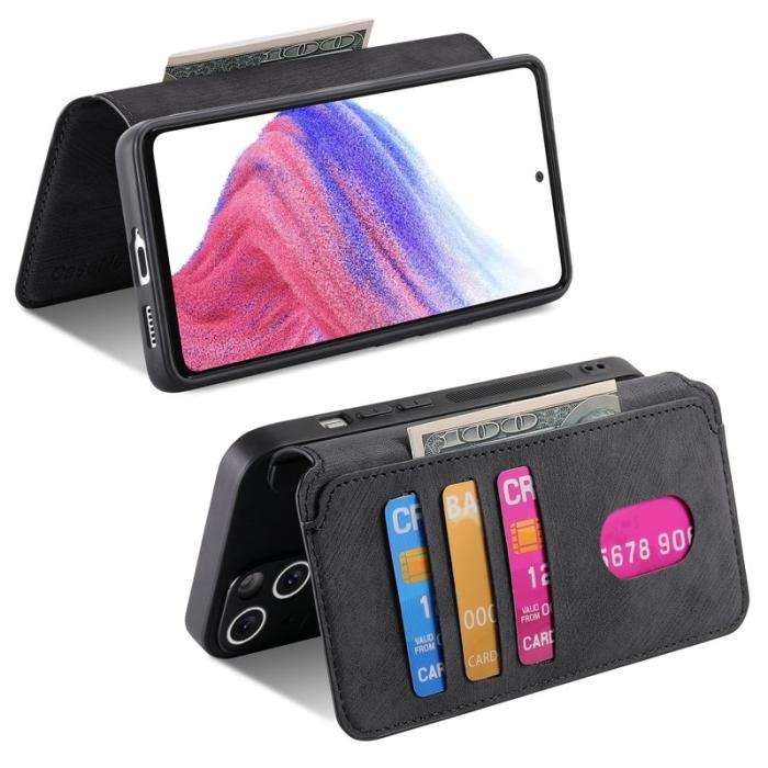 CASENEO - CASENEO Samsung Galaxy A56 5G Plånboksfodral Konstläder - Svart