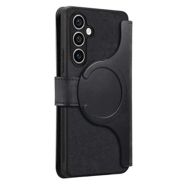 CASENEO - CASENEO Samsung Galaxy S23 FE Fodral - Äkta läder - Svart