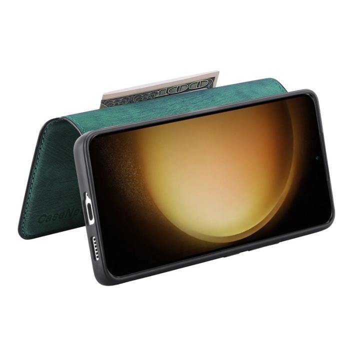 CASENEO - CASENEO Samsung Galaxy S23 Fodral - Äkta läder - Grön