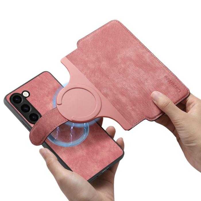 CASENEO - CASENEO Samsung Galaxy S23 Fodral Äkta läder - Pink