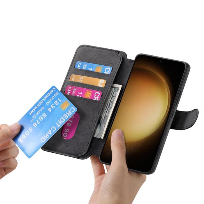 CASENEO - CASENEO Samsung Galaxy S23 Fodral Äkta läder - Svart