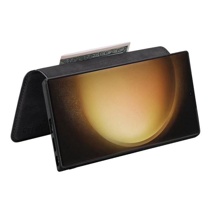 CASENEO - CASENEO Samsung Galaxy S23 Ultra Fodral Äkta läder - Svart