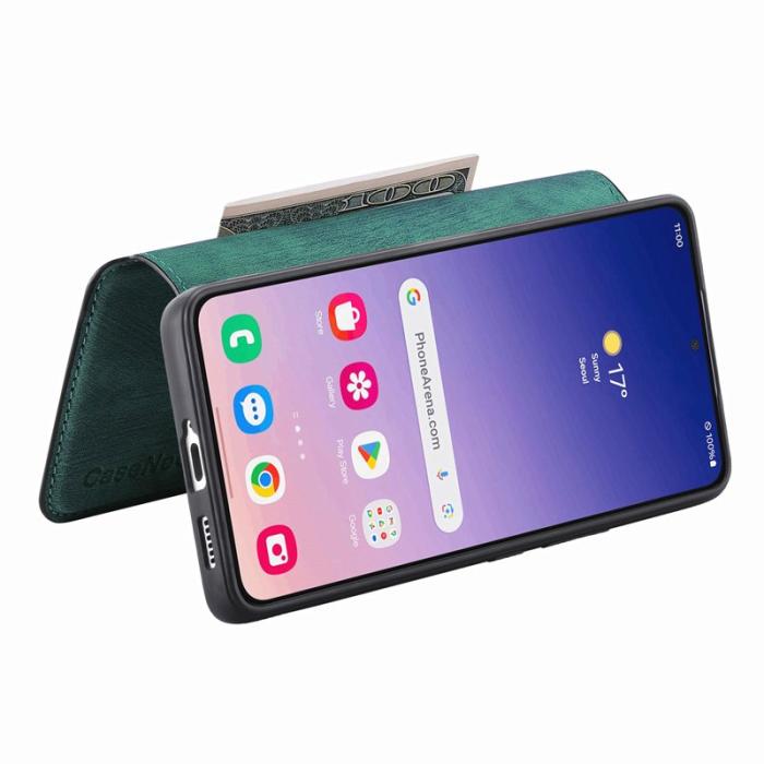 CASENEO - CASENEO Samsung Galaxy S24 Fodral Äkta läder - Grön