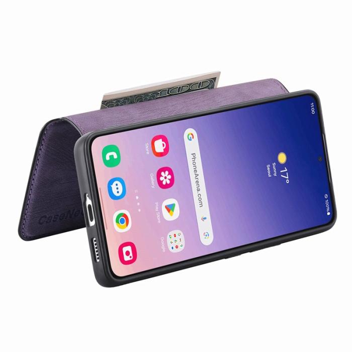 CASENEO - CASENEO Samsung Galaxy S24 Fodral Äkta läder - Lila