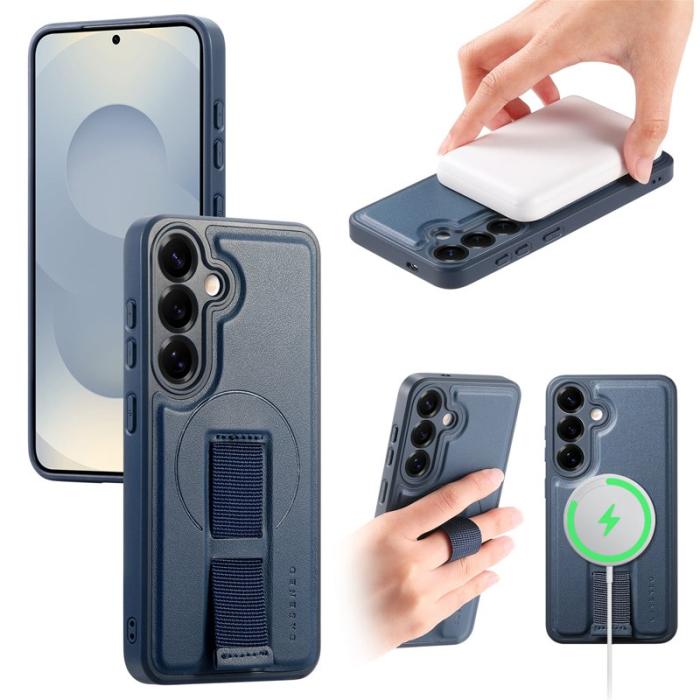 CASENEO - CASENEO Samsung Galaxy S24/S25 Fodral PU Läder - Blå