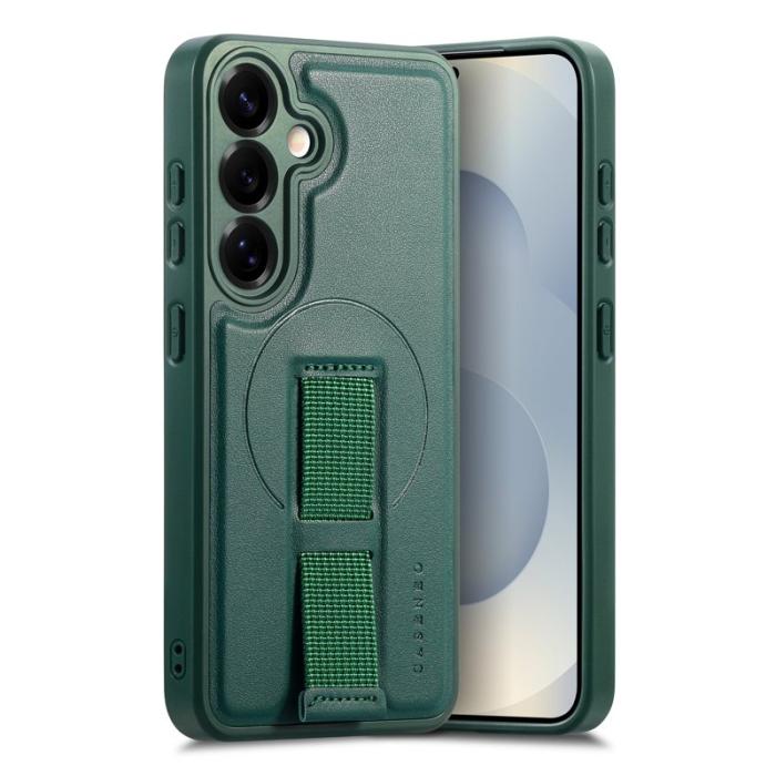 CASENEO - CASENEO Samsung Galaxy S24+/S25+ Fodral - PU Läder - Grön
