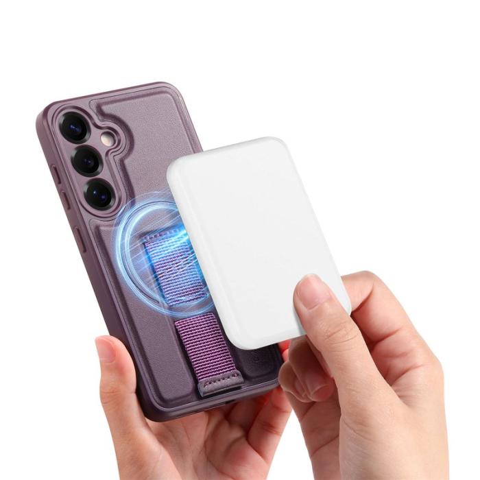 CASENEO - CASENEO Samsung Galaxy S24+/S25+ Fodral - PU Läder - Lila