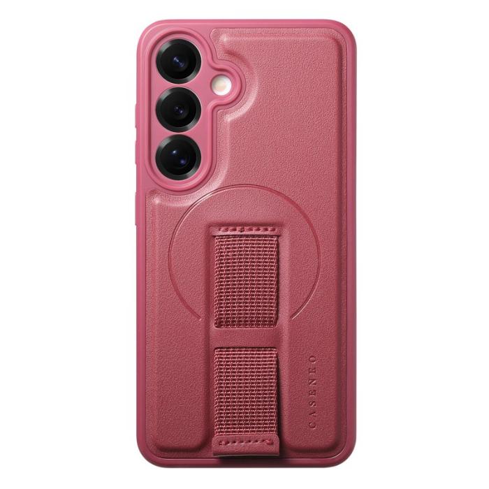 CASENEO - CASENEO Samsung Galaxy S24/S25 Fodral - PU Läder - Röd