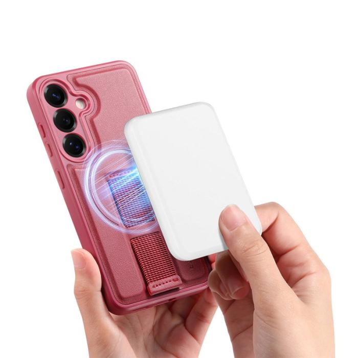 CASENEO - CASENEO Samsung Galaxy S24/S25 Fodral - PU Läder - Röd