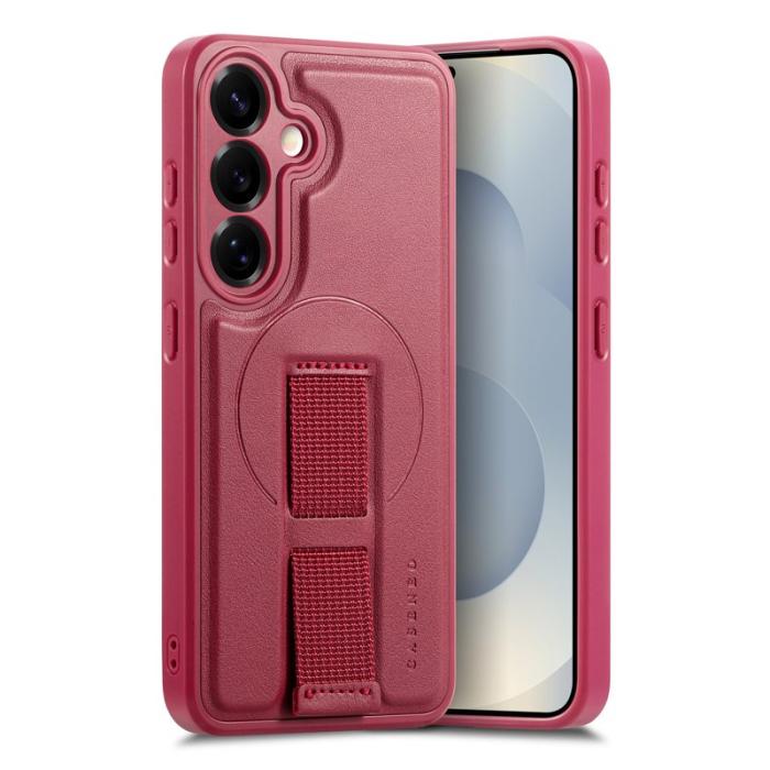 CASENEO - CASENEO Samsung Galaxy S24/S25 Fodral - PU Läder - Röd