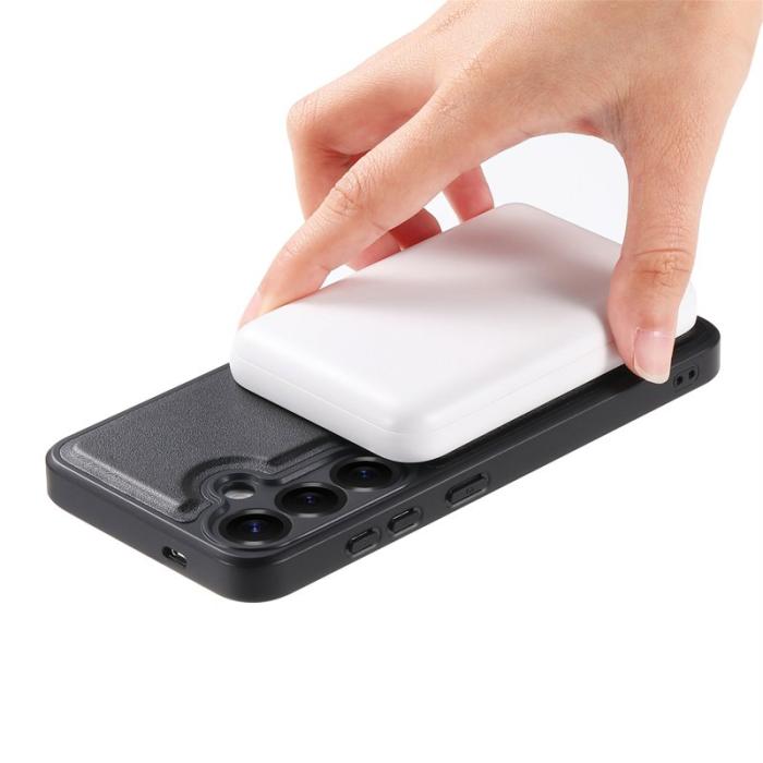 CASENEO - CASENEO Samsung Galaxy S24/S25 Fodral - PU Läder - Svart