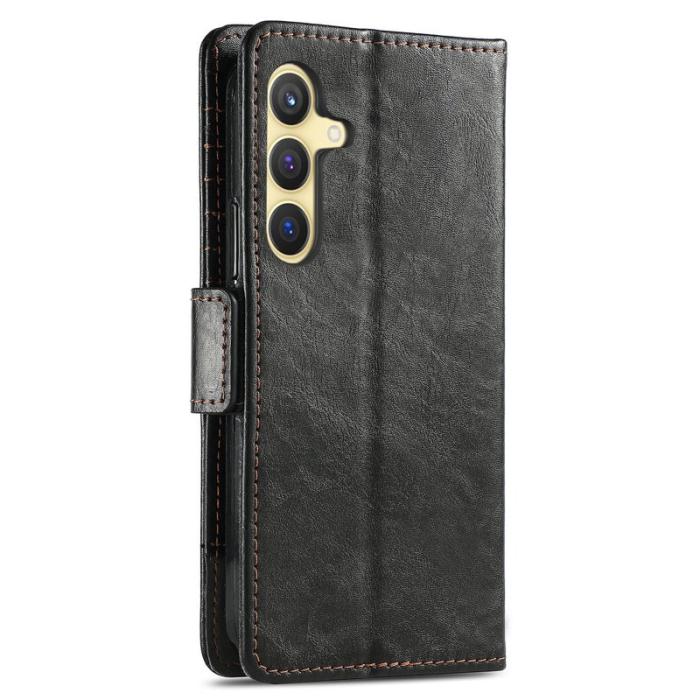 CASENEO - CASENEO Samsung Galaxy S24+ Skal PU Läder - Svart