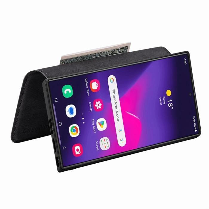 CASENEO - CASENEO Samsung Galaxy S24 Ultra Fodral Äkta läder - Svart