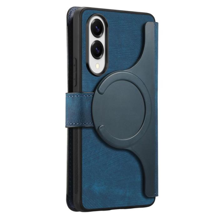 CASENEO - CASENEO Samsung Galaxy S25 Edge Fodral Äkta läder - Mörkblå