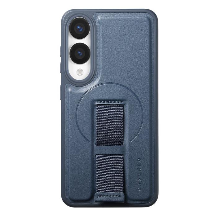 CASENEO - CASENEO Samsung Galaxy S25 Edge Fodral - PU Läder - Blå