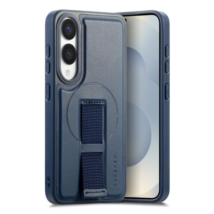 CASENEO - CASENEO Samsung Galaxy S25 Edge Fodral - PU Läder - Blå