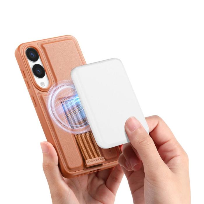 CASENEO - CASENEO Samsung Galaxy S25 Edge Fodral - PU Läder - Brun