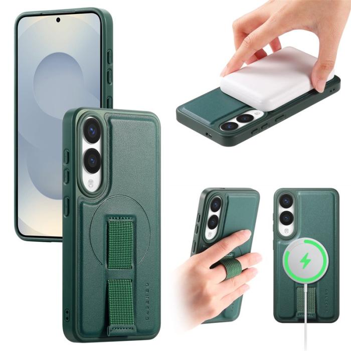 CASENEO - CASENEO Samsung Galaxy S25 Edge Fodral - PU Läder - Grön