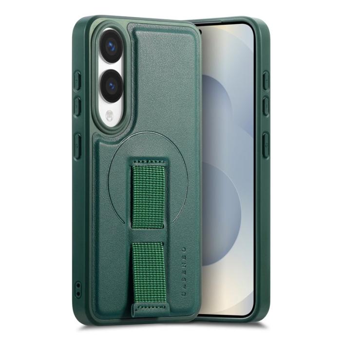 CASENEO - CASENEO Samsung Galaxy S25 Edge Fodral - PU Läder - Grön