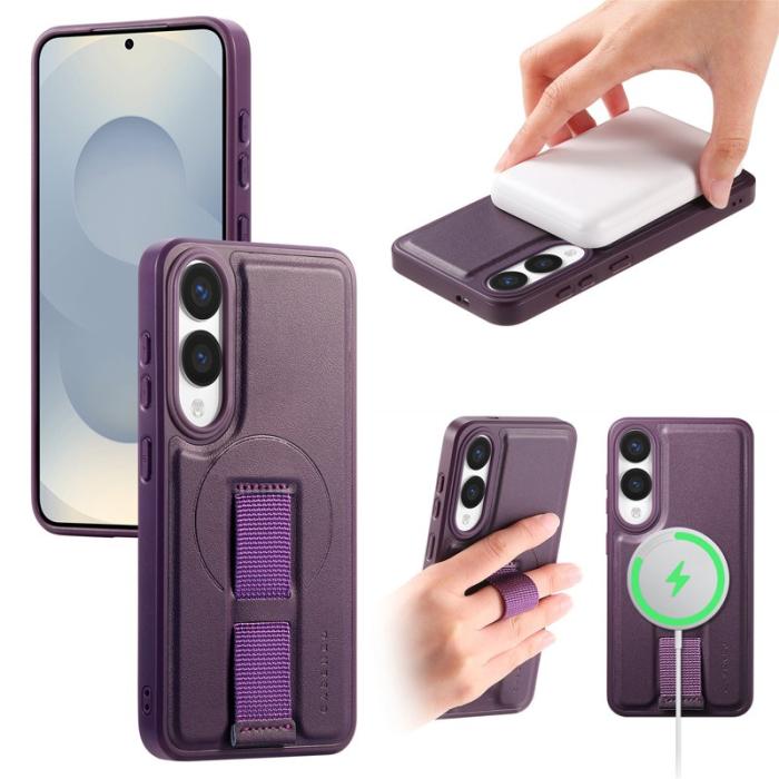 CASENEO - CASENEO Samsung Galaxy S25 Edge Fodral - PU Läder - Lila