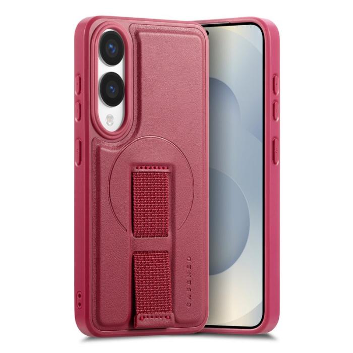 CASENEO - CASENEO Samsung Galaxy S25 Edge Fodral - PU Läder - Röd