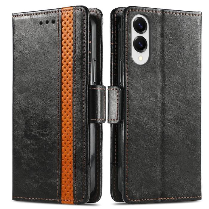 CASENEO - CASENEO Samsung Galaxy S25 Edge Fodral PU Läder - Svart