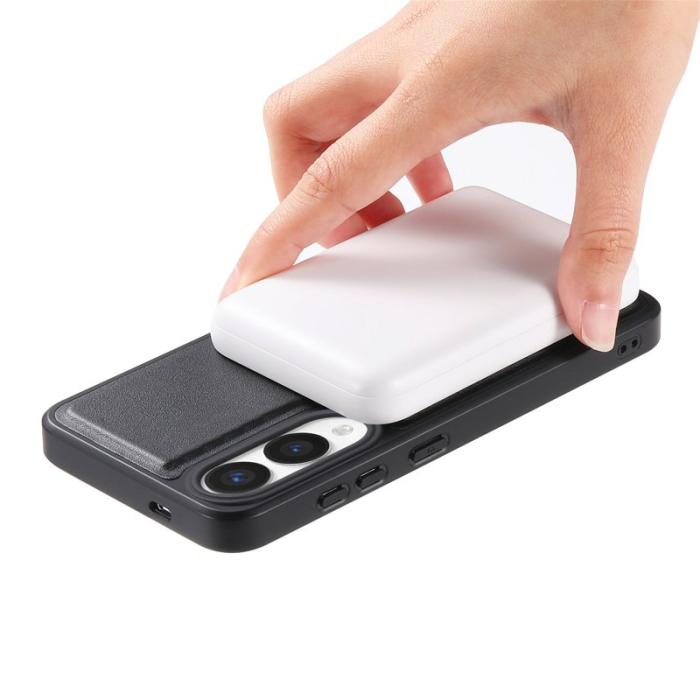 CASENEO - CASENEO Samsung Galaxy S25 Edge Fodral - PU Läder - Svart