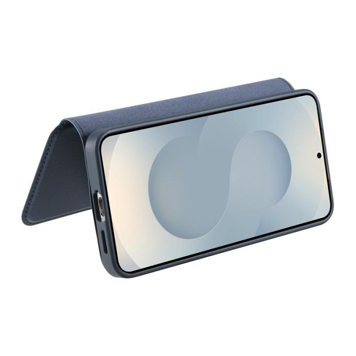 CASENEO - CASENEO Samsung Galaxy S25+ Fodral Äkta läder - Blå