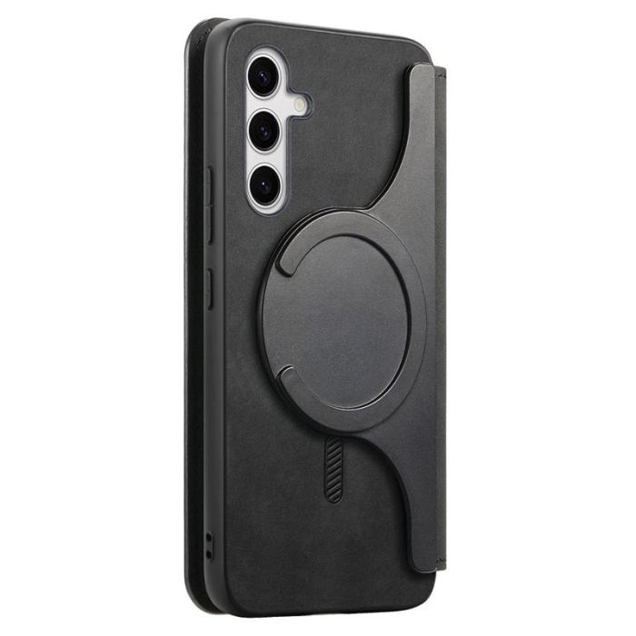 CASENEO - CASENEO Samsung Galaxy S25 Fodral - Äkta läder - Svart