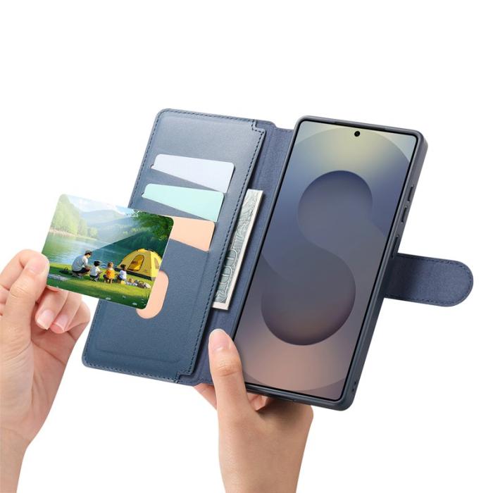 CASENEO - CASENEO Samsung Galaxy S25 Ultra Fodral Äkta läder - Blå