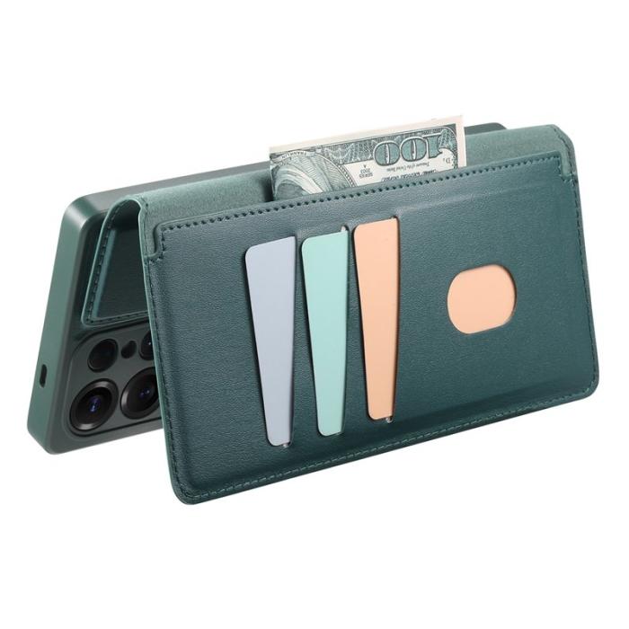 CASENEO - CASENEO Samsung Galaxy S25 Ultra Fodral Äkta läder - Grön