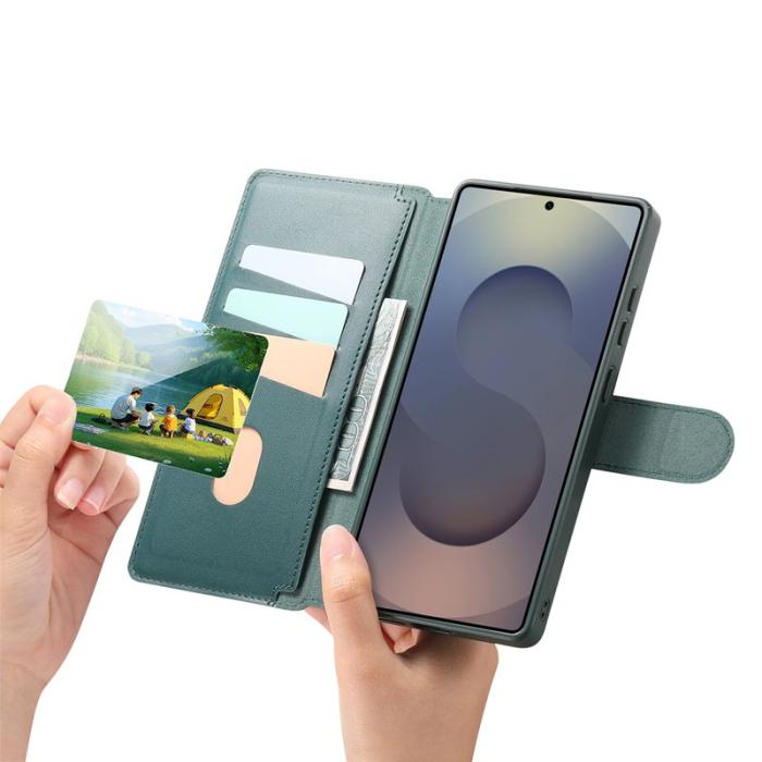 CASENEO - CASENEO Samsung Galaxy S25 Ultra Fodral Äkta läder - Grön