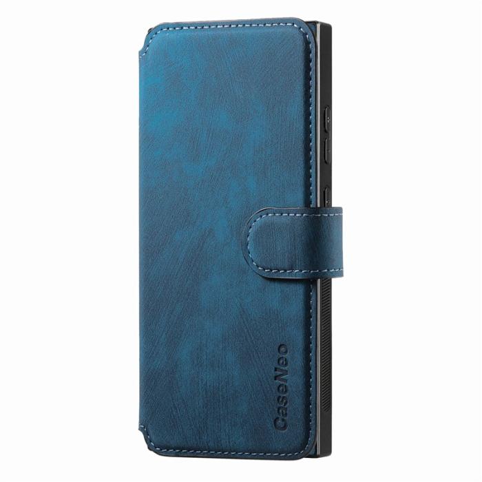CASENEO - CASENEO Samsung Galaxy S25 Ultra Fodral Äkta läder - Mörkblå