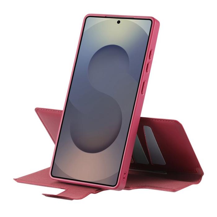 CASENEO - CASENEO Samsung Galaxy S25 Ultra Fodral Äkta läder - Röd