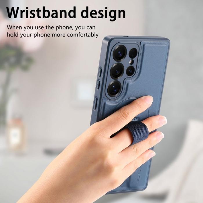 CASENEO - CASENEO Samsung Galaxy S25 Ultra Fodral - PU Läder - Blå