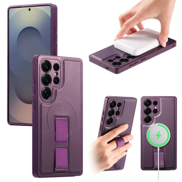 CASENEO - CASENEO Samsung Galaxy S25 Ultra Fodral - PU Läder - Lila