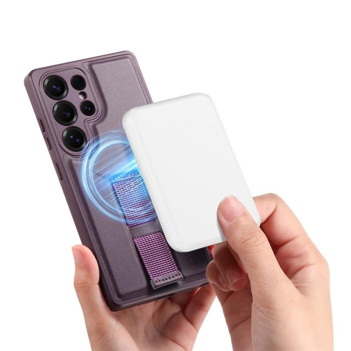 CASENEO - CASENEO Samsung Galaxy S25 Ultra Fodral - PU Läder - Lila