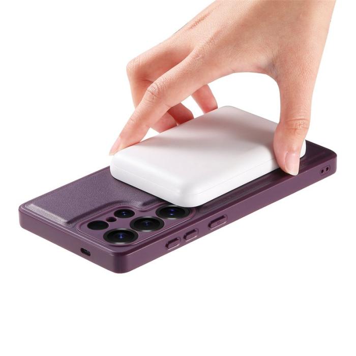 CASENEO - CASENEO Samsung Galaxy S25 Ultra Fodral - PU Läder - Lila