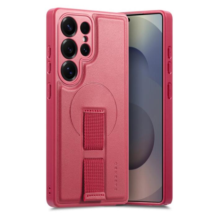 CASENEO - CASENEO Samsung Galaxy S25 Ultra Fodral - PU Läder - Röd