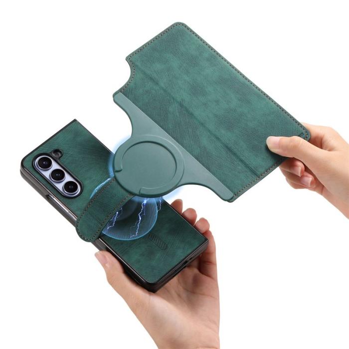 CASENEO - CASENEO Samsung Galaxy Z Fold6 Fodral Äkta läder - Grön