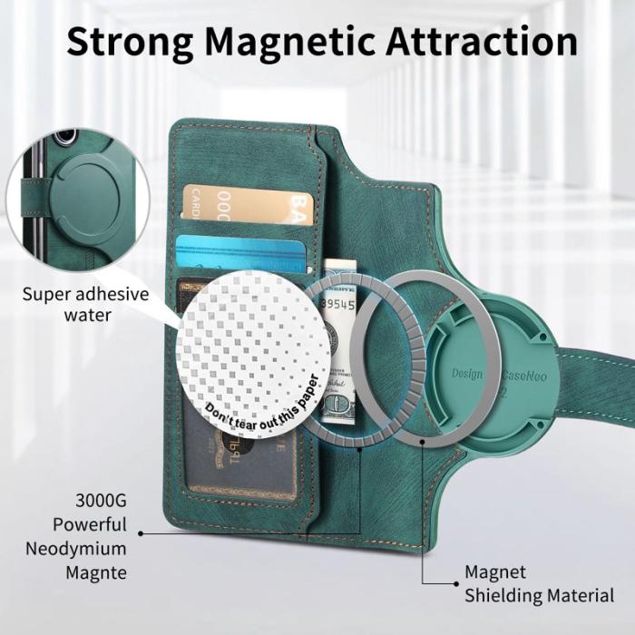 CASENEO - CASENEO Samsung Galaxy Z Fold6 Fodral Äkta läder - Grön