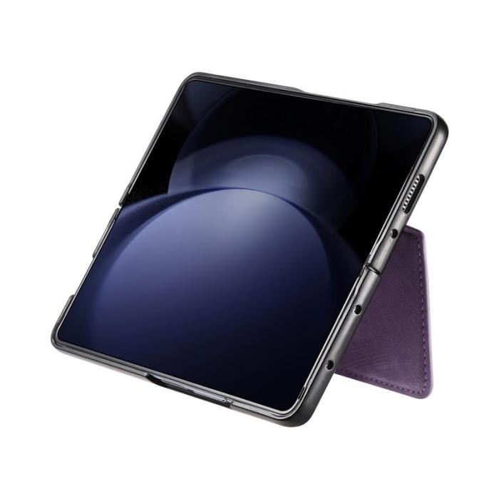 CASENEO - CASENEO Samsung Galaxy Z Fold6 Fodral Äkta läder - Lila