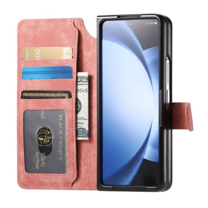 CASENEO - CASENEO Samsung Galaxy Z Fold6 Fodral Äkta läder - Rosa