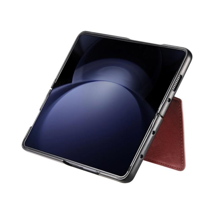 CASENEO - CASENEO Samsung Galaxy Z Fold6 Fodral Äkta läder - Rosa