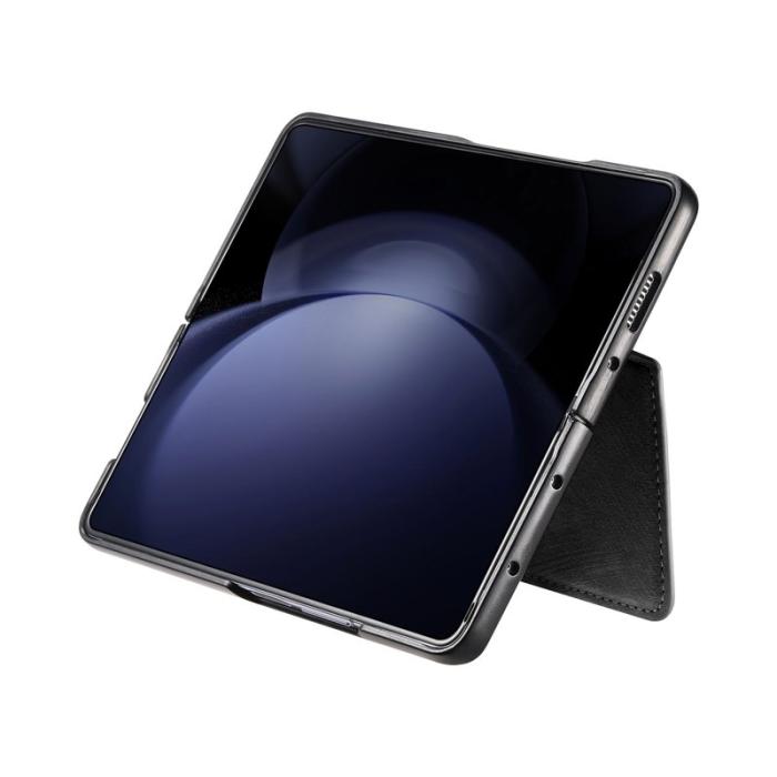 CASENEO - CASENEO Samsung Galaxy Z Fold6 Fodral Äkta läder - Svart