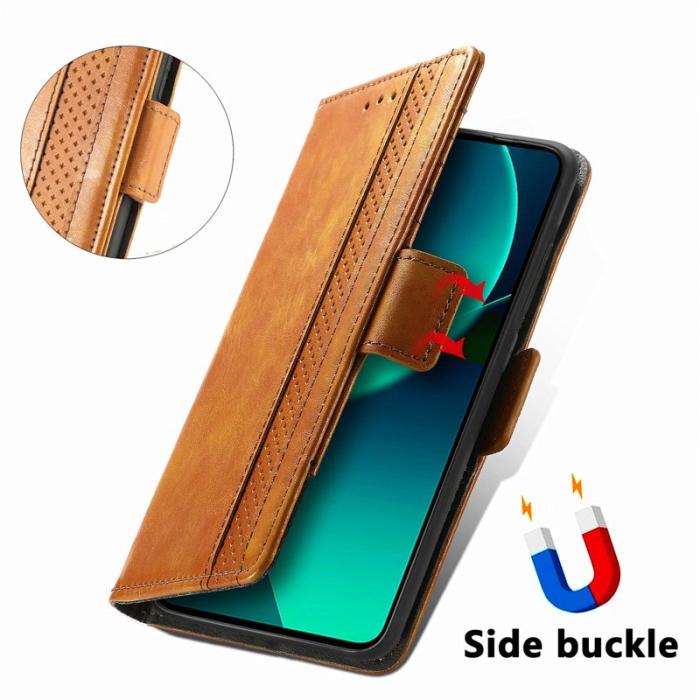 CASENEO - CASENEO Xiaomi 13T / 13T Pro / Redmi K60 Ultra Skal - PU Läder - Ljusbrun