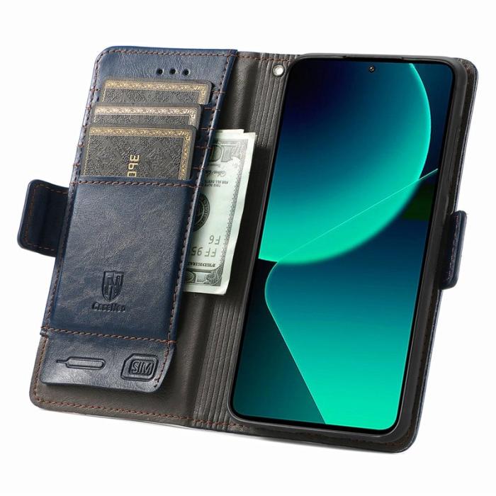 CASENEO - CASENEO Xiaomi 13T / 13T Pro / Redmi K60 Ultra Skal - PU Läder - Mörkblå