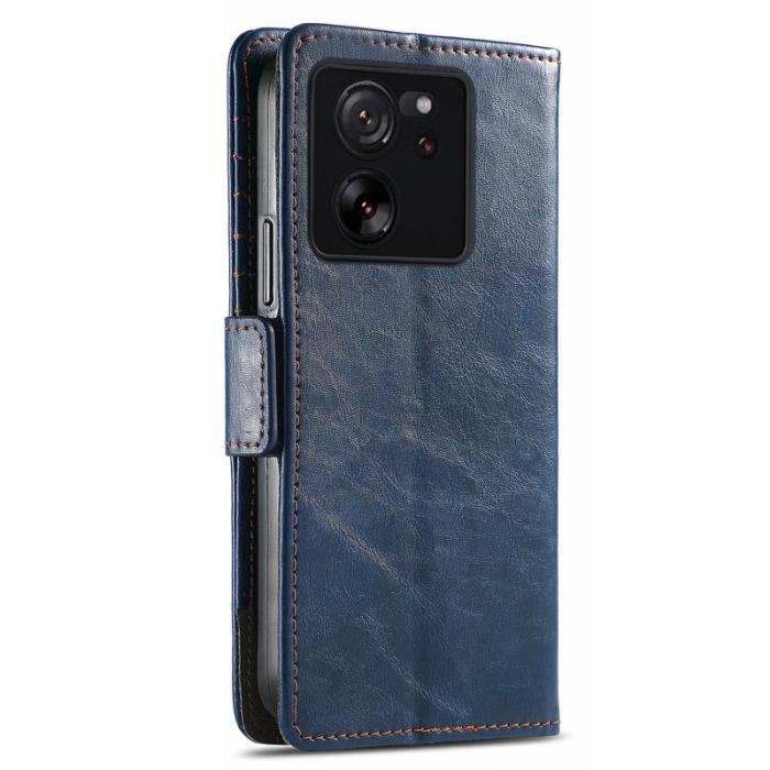 CASENEO - CASENEO Xiaomi 13T / 13T Pro / Redmi K60 Ultra Skal - PU Läder - Mörkblå