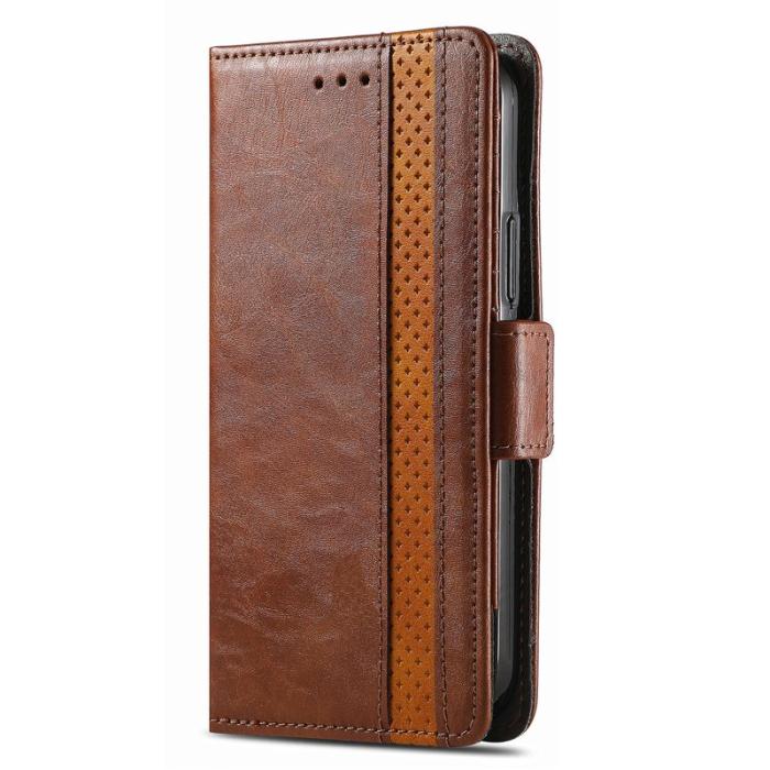 CASENEO - CASENEO Xiaomi 13T / 13T Pro Skal Äkta läder - Mörkbrun