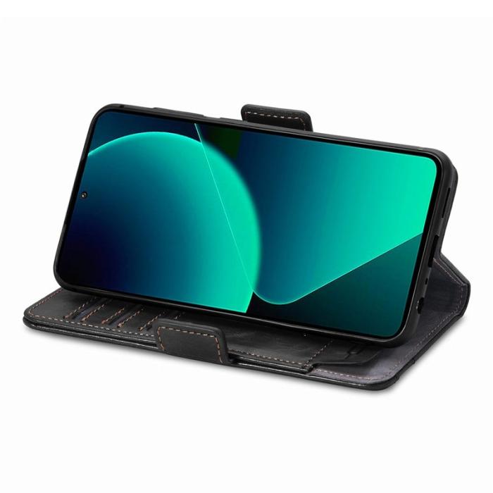 CASENEO - CASENEO Xiaomi 13T / 13T Pro Skal Äkta läder - Svart